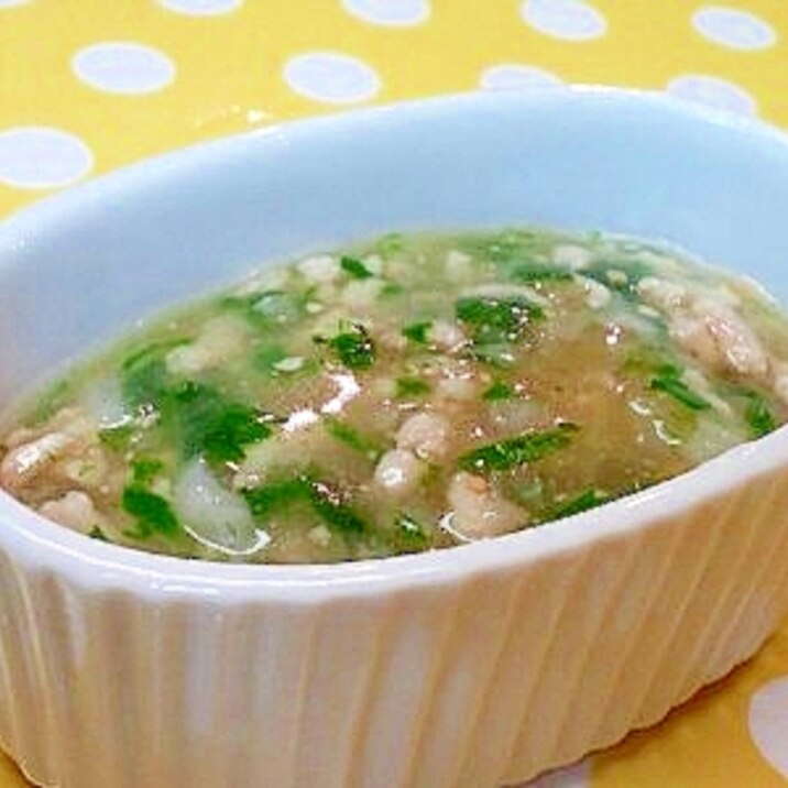 【離乳食】鶏ミンチ&大根の味噌炒め風
